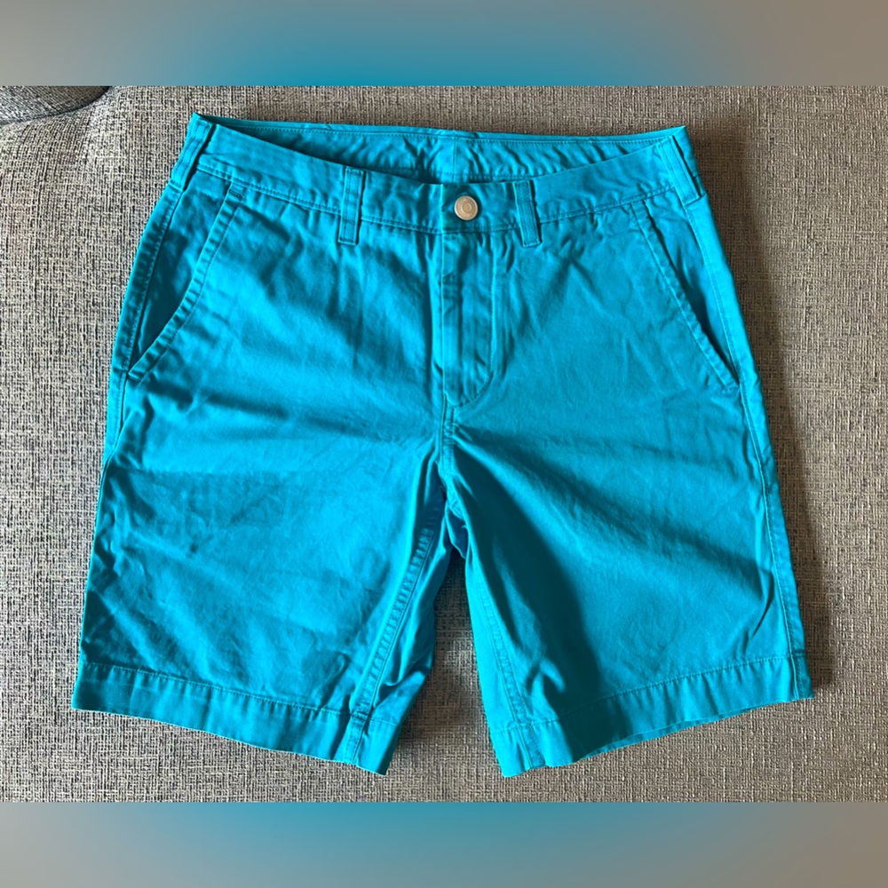 Bonobos Blue/Aqua Washed Chinos 7" Inseam Shorts (29 W)